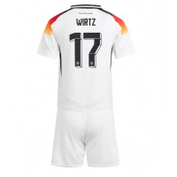 Camisa de time de futebol Alemanha Florian Wirtz #17 Replicas 1º Equipamento Infantil Europeu 2024 Manga Curta (+ Calças curtas)